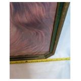 Vintage Victorian Lady Floral Print with Antique Green Frame