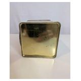1970s Alice in Wonderland themed tin clock keepsake box, Roger Lascelles Clocks of London