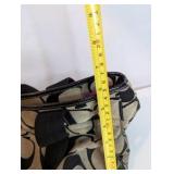Coach black and taupe signature pattern satchel purse