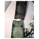Vintage Plastic Toy Soldiers and Tanks, Hong Kong