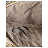 Michael Kors metallic rose gold monogram wristlet, Like New
