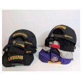 New, Snapback Baseball Hat Lot of 7, Flat bill Cap