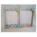 Disney Stitch & Angel Canvas Wall Art and Blanket Set
