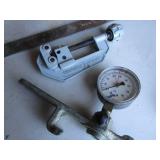 Pipe Cutter, Stapler, Air Gauge