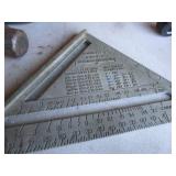 Speed Square, Mallet, Saw, Pressure Tester