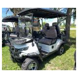 SDLANCH Electric Golf Cart, 4 Person (SDLC80) - White  **cracked windshield