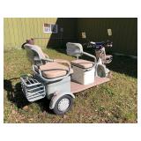 2026 SDLANCH Electric Tricycle Mini Golf Cart (IRGC40) - Light Gray