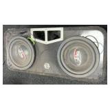 two 10-inch subwoofers in the Box - Single unit
