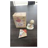 growing in grace, precious moments, 136190, girl with cake age 1 figurine