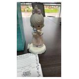 precious moments, 183865, “age 9” growing in grace porcelain figurine