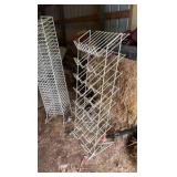 Two display racks.
