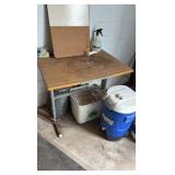 Small garage table.