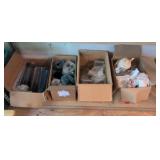 four boxes of glassware was stored outside see pictures