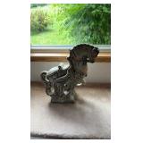 Decorative horse statue.