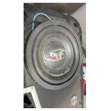 210 inch subwoofers and various car stereo equipment