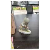precious moments, 136255, “Girl with Bicycle”, Age 6, Figurine