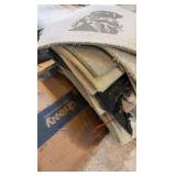 Decorative carpet tiles.