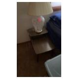 Two vintage side tables, contents not included.