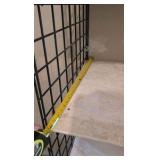 five metal shelving Walls seller to tear down shelving inside of them