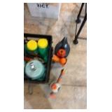 Garden supply lot.