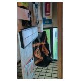 Everything on this shelf; high output air pump Targa 3. tripod Ariat, duffel bag and other oddities