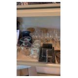 Large lot of glassware picture frames and more