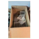 four boxes of glassware was stored outside see pictures