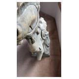 Decorative horse statue.