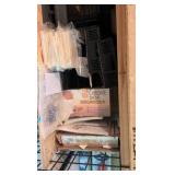 Large collection of office materials from organizers to embroidery supplements