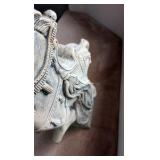 Decorative horse statue.