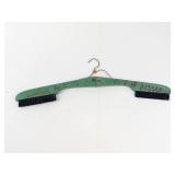 Vintage Folding Wooden Coat Hanger With Brush Ends