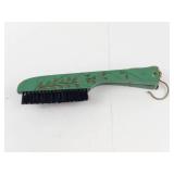 Vintage Folding Wooden Coat Hanger With Brush Ends