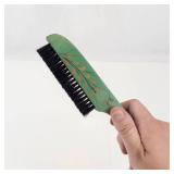 Vintage Folding Wooden Coat Hanger With Brush Ends