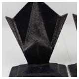 Art Deco Cast Metal Bookends