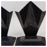 Art Deco Cast Metal Bookends