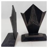 Art Deco Cast Metal Bookends