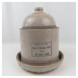 Vintage Red Wing Stoneware Poultry Drinking Fountain & Buttermilk Feeder