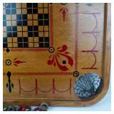 Vintage Carrom Company Game Board With Rings & Checkers