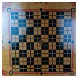 Vintage Carrom Company Game Board With Rings & Checkers