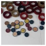 Vintage Carrom Company Game Board With Rings & Checkers