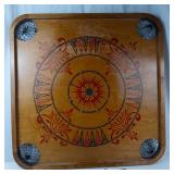 Vintage Carrom Company Game Board With Rings & Checkers