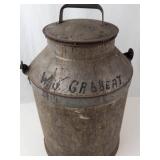 Vintage Metal Milk Can