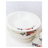 Vintage Hall China Red Poppy Dinnerware Set
