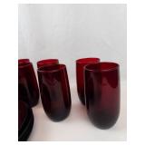 Vintage Anchor Hocking Royal Ruby Red Glassware Set
