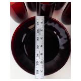 Vintage Anchor Hocking Royal Ruby Red Glassware Set
