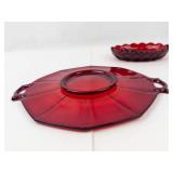 Vintage Ruby Red Glassware