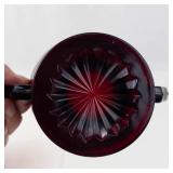 Anchor Hocking Ruby Red Glass Serving Set (3 Pieces)