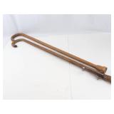 Vintage Wooden Walking Canes Pair