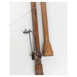 Vintage Wooden Walking Canes Pair