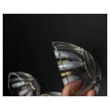 Clear Glass Flower Bowls (Set of 3)